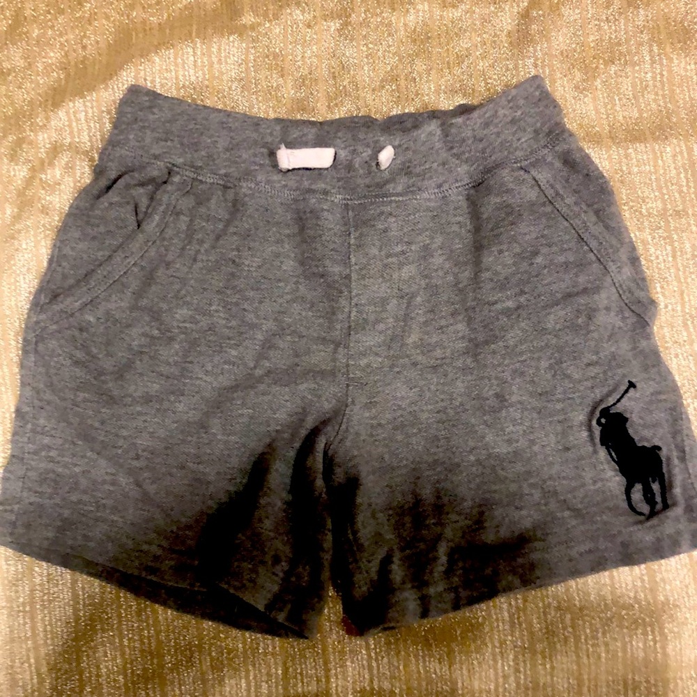 Grey 3T polo shorts